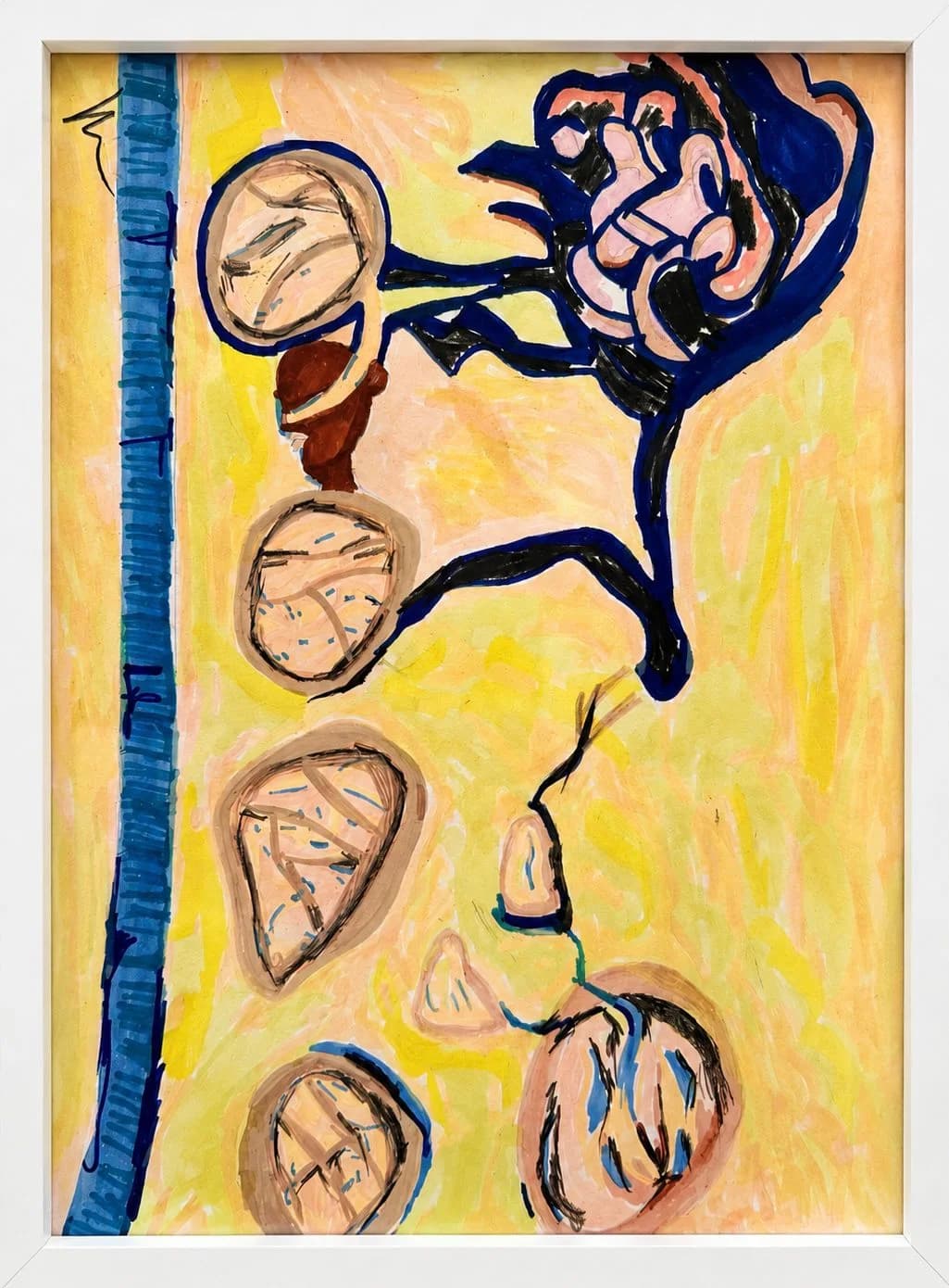 Figure in a Yellow Field