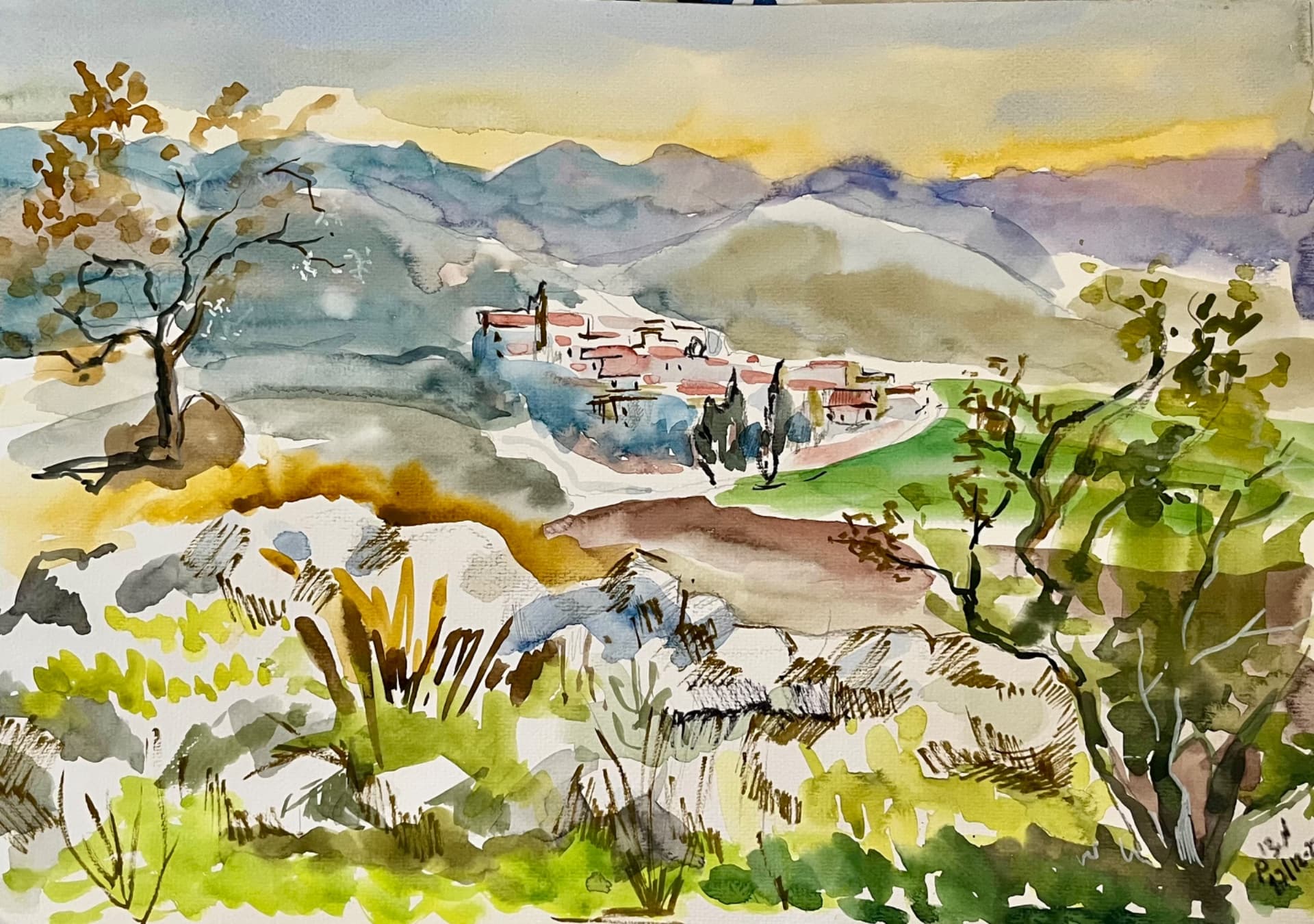 Village Among the Hills