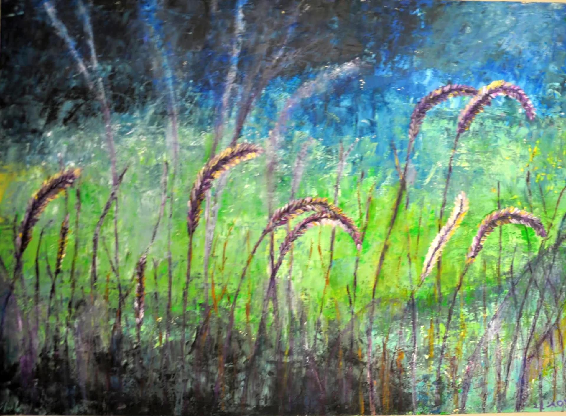 Grasses in Blue Light