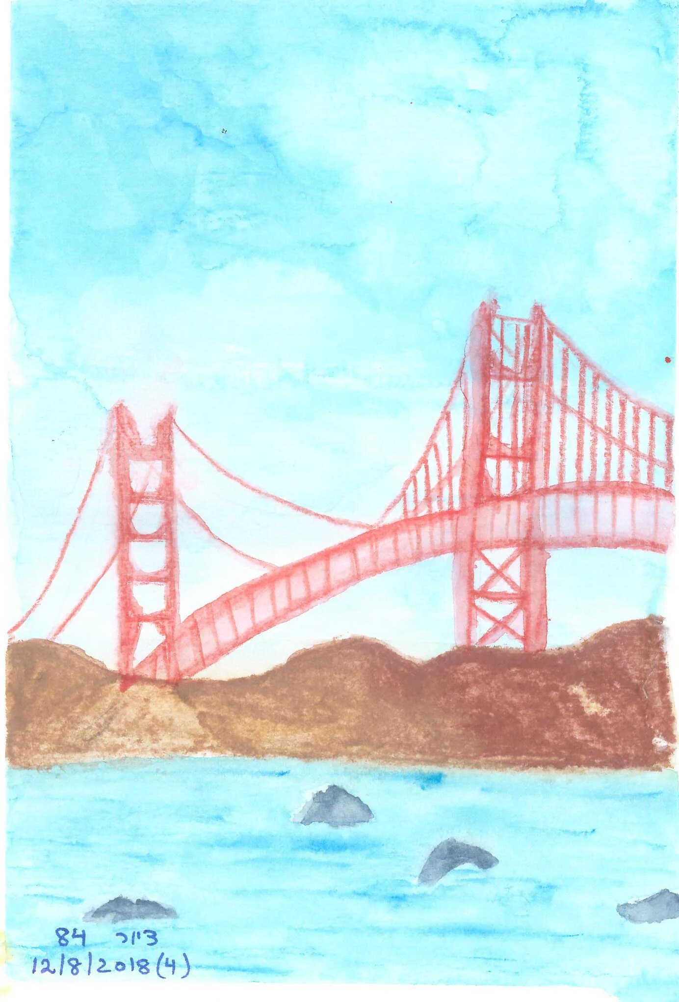 "Sitting in San Francisco by the water"