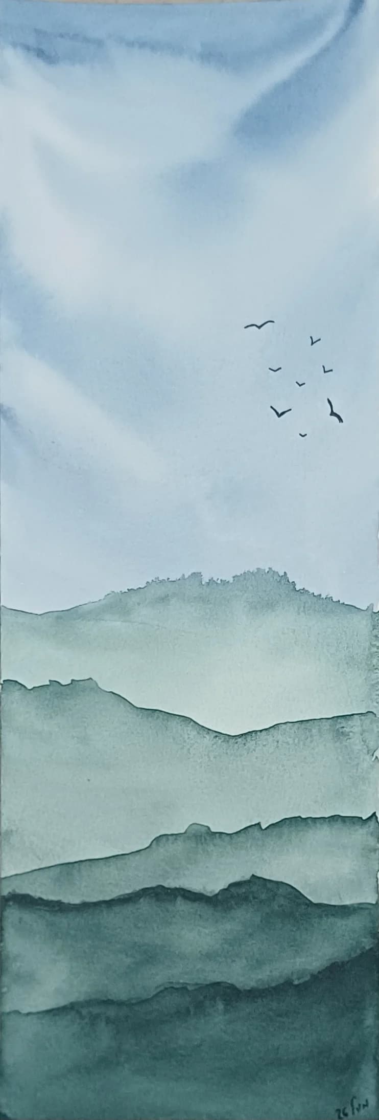 Birds Above Quiet Hills