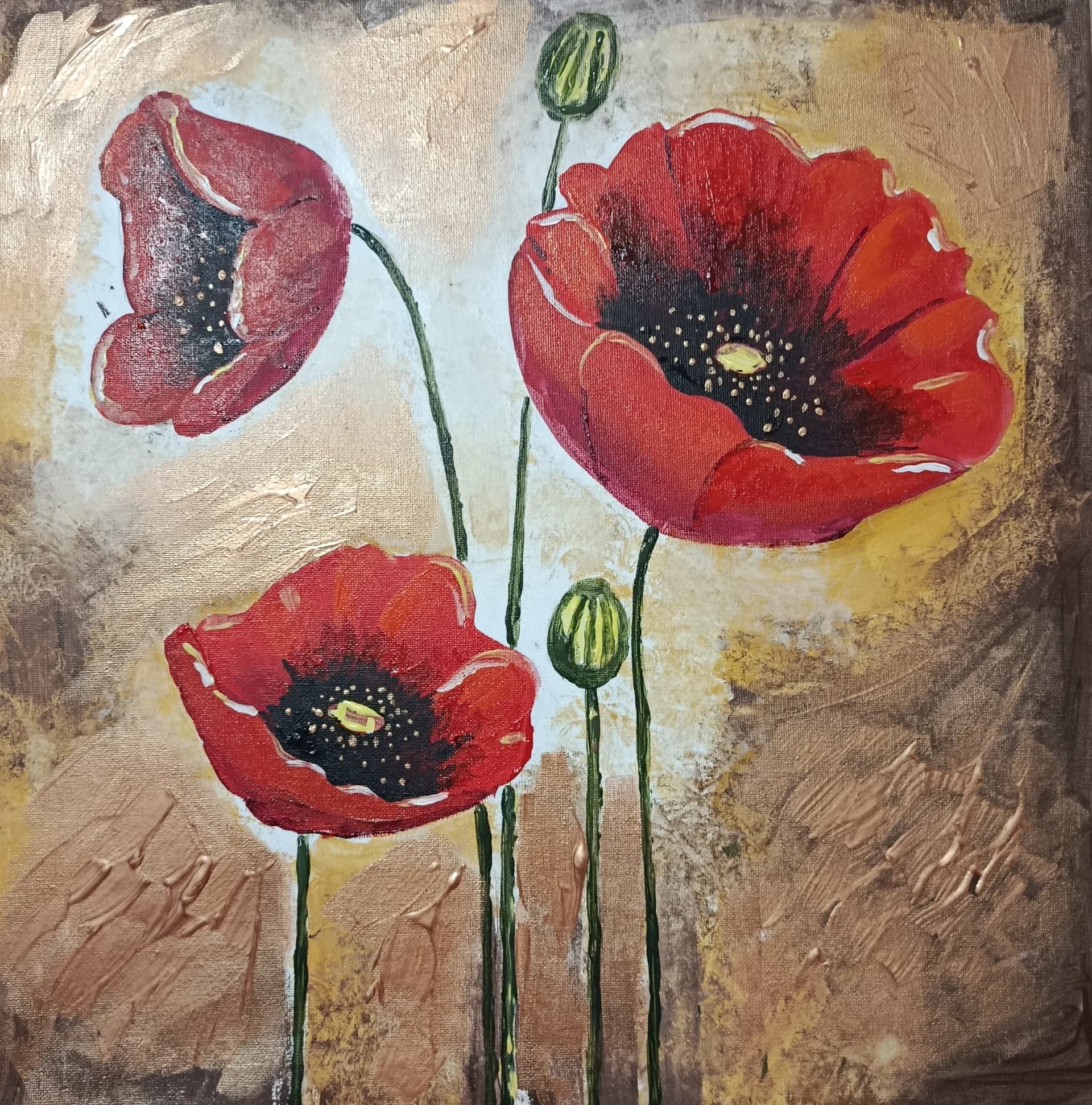 Poppies Against Earth