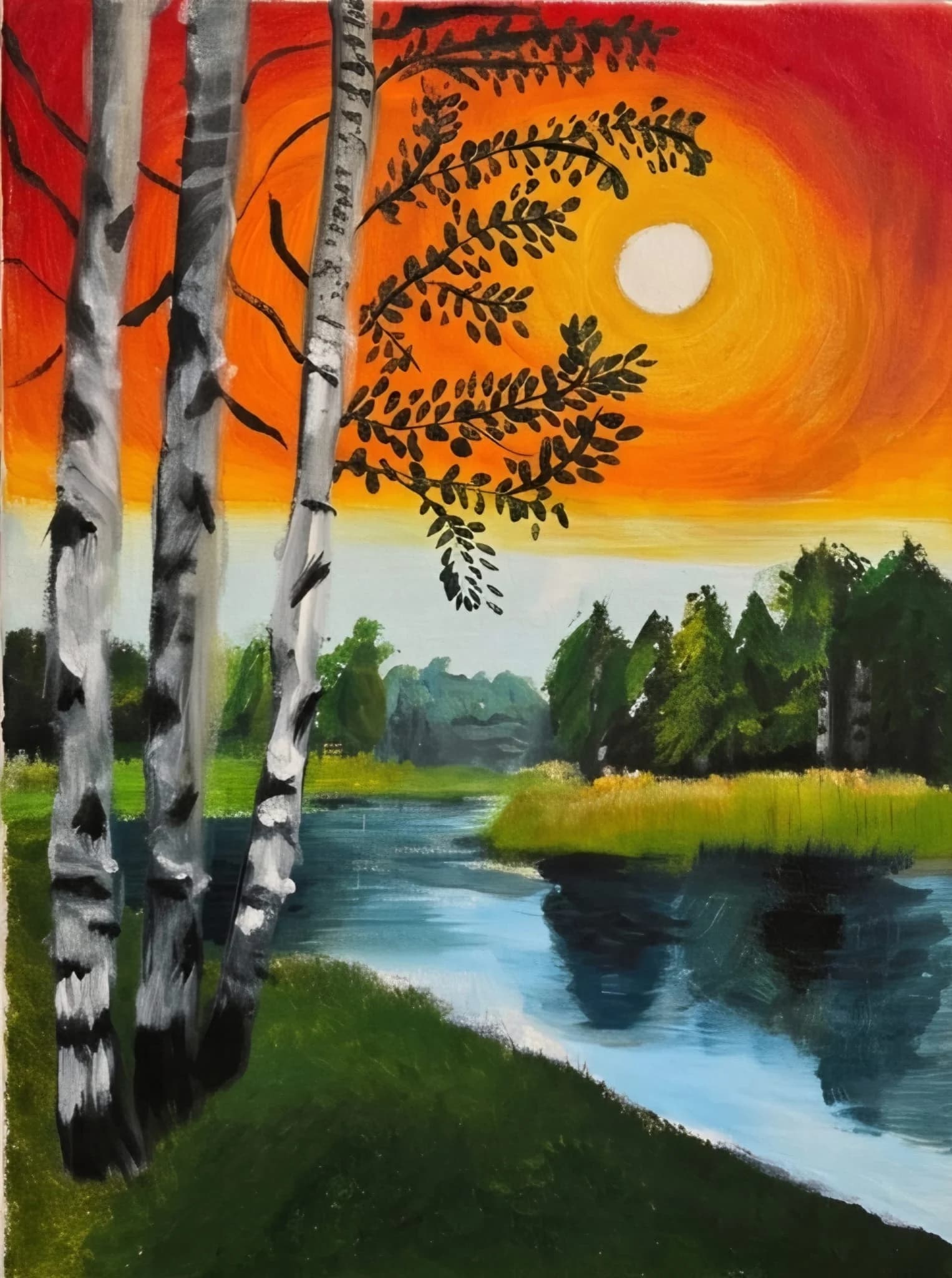 River Beneath the Burning Sky