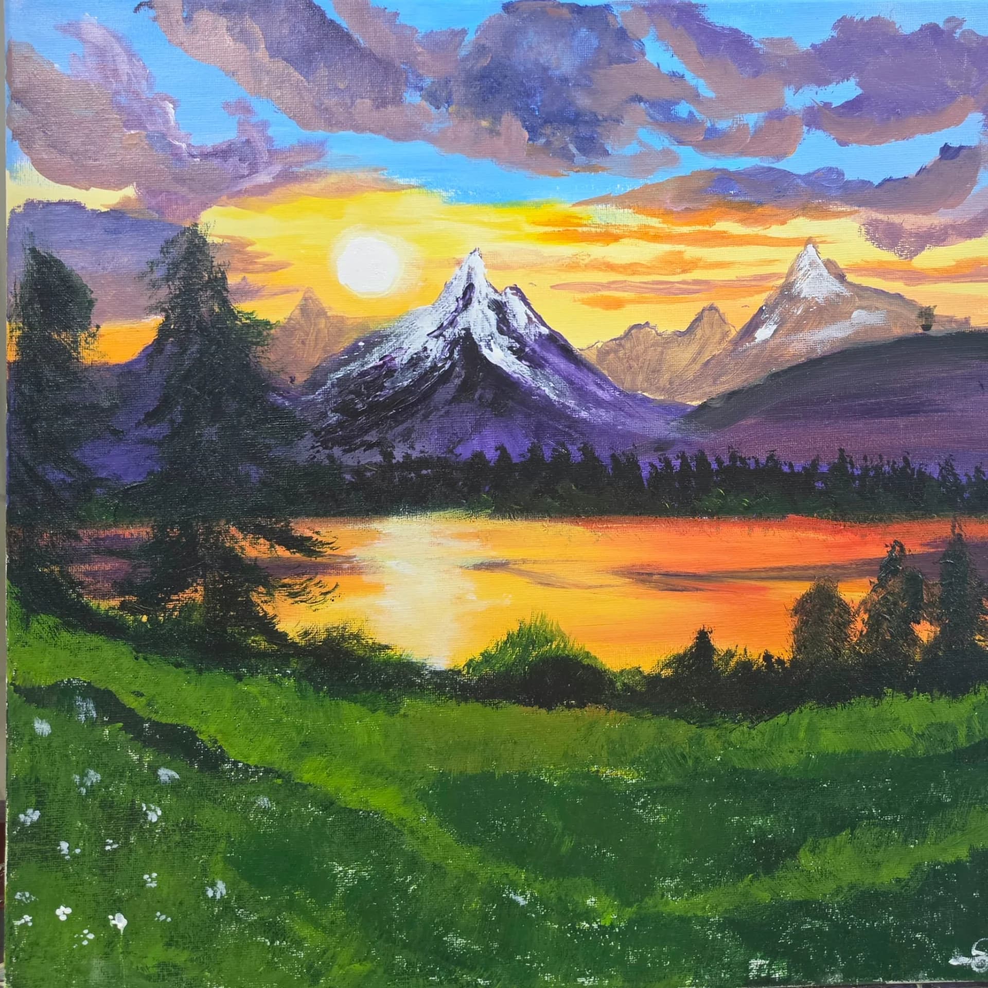Alpine Light at Sundown