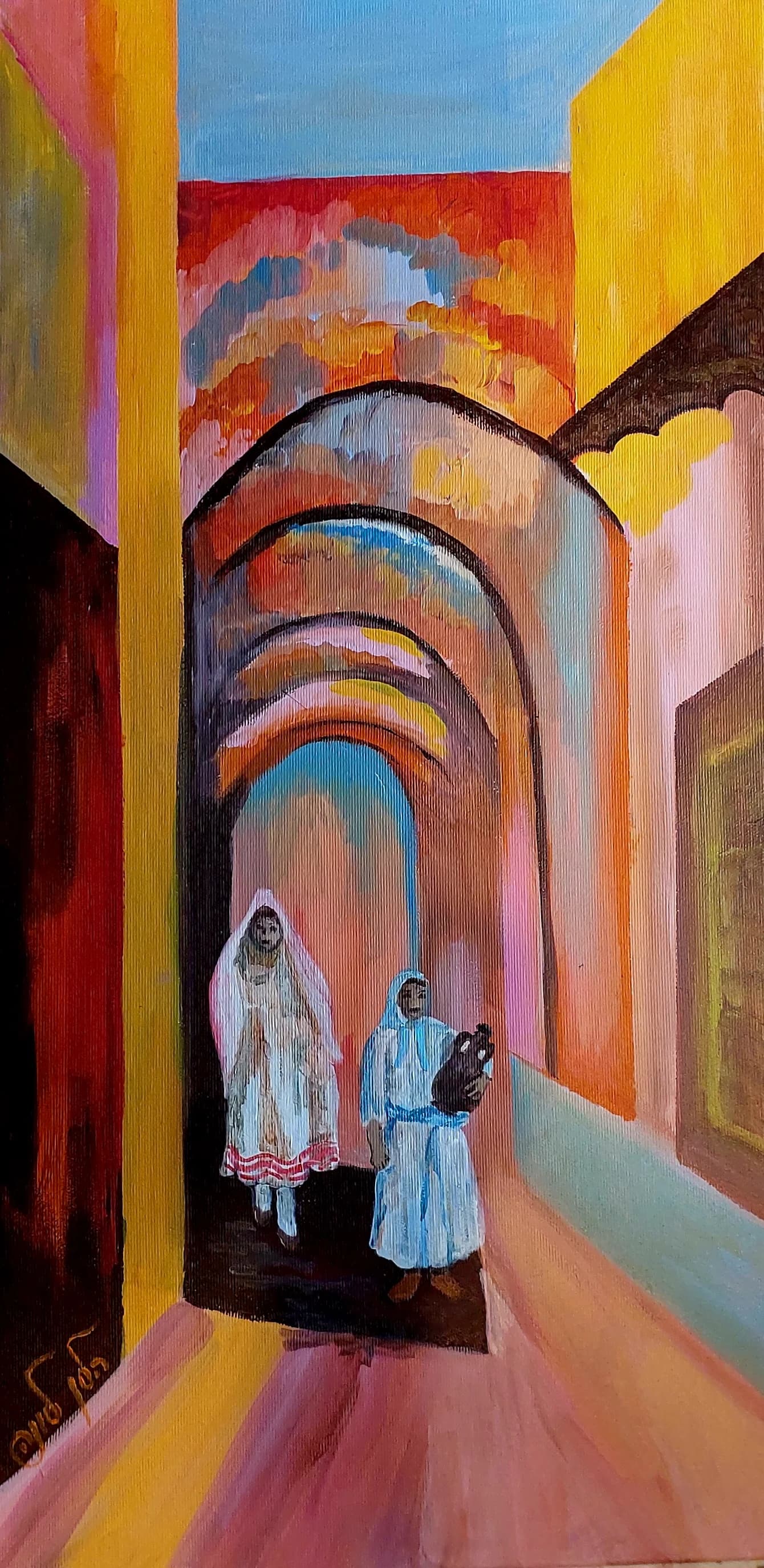Figures Beneath the Arches