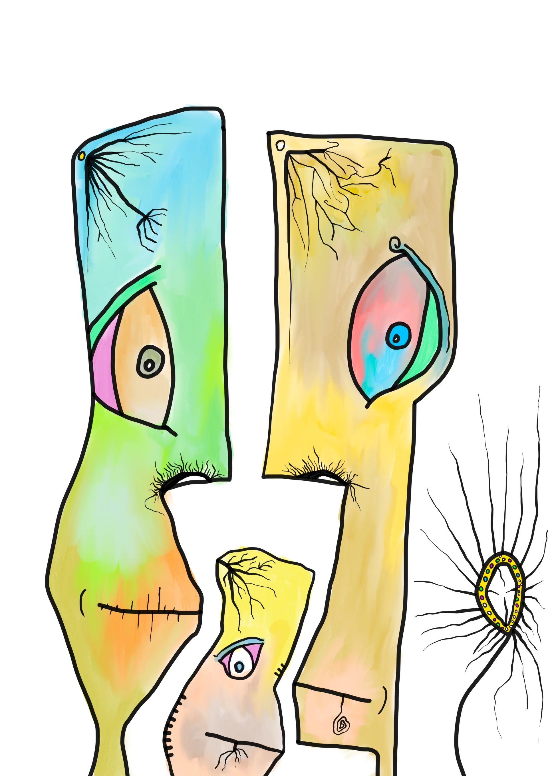Four Unquiet Faces