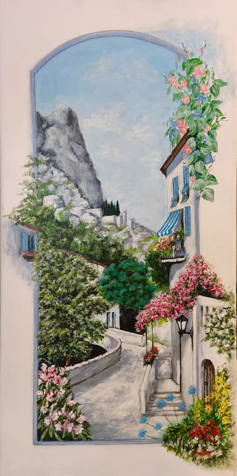 Garden Lane Below the Peak