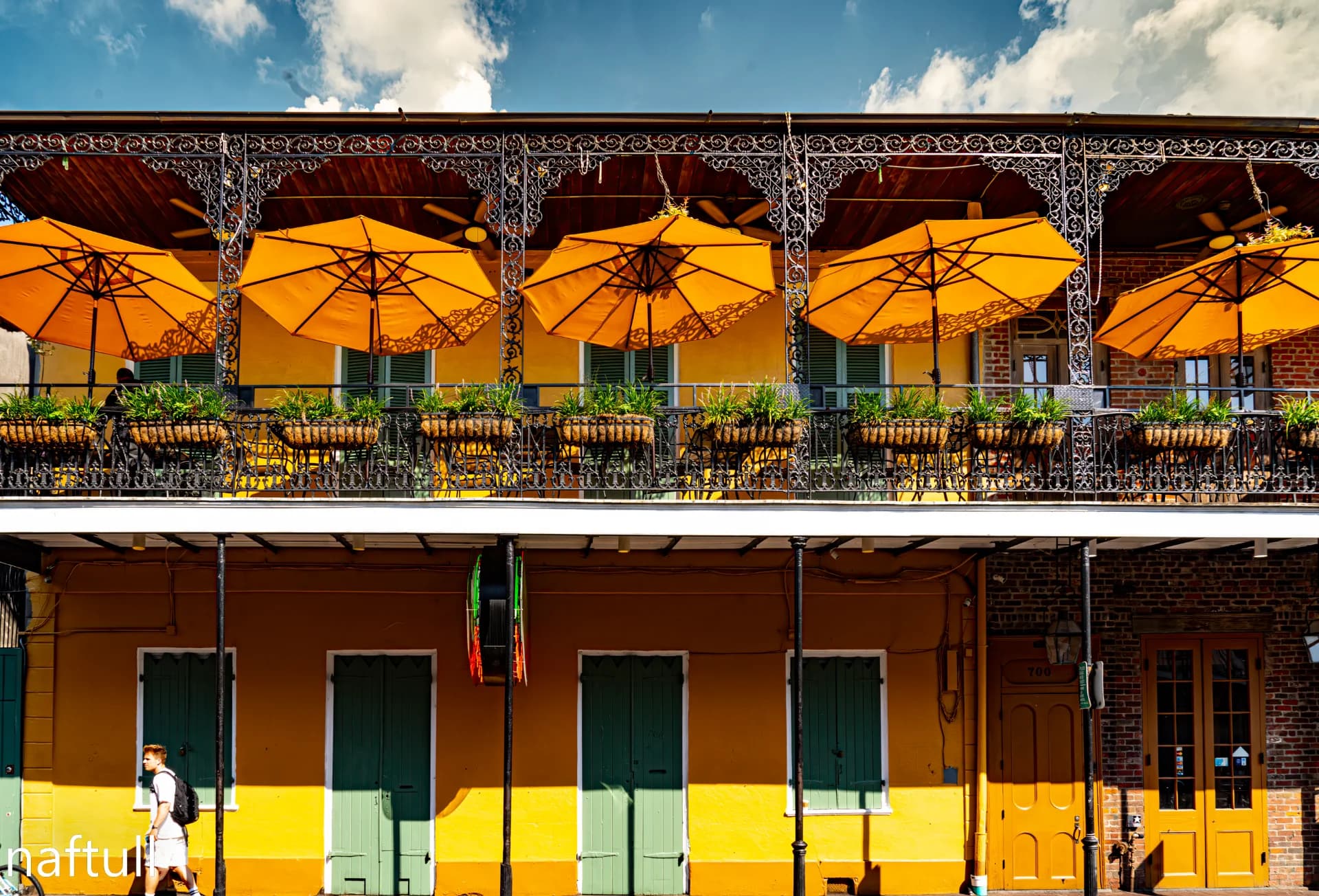 Balcony in Full Sun- The Franch Quarter New Orlens